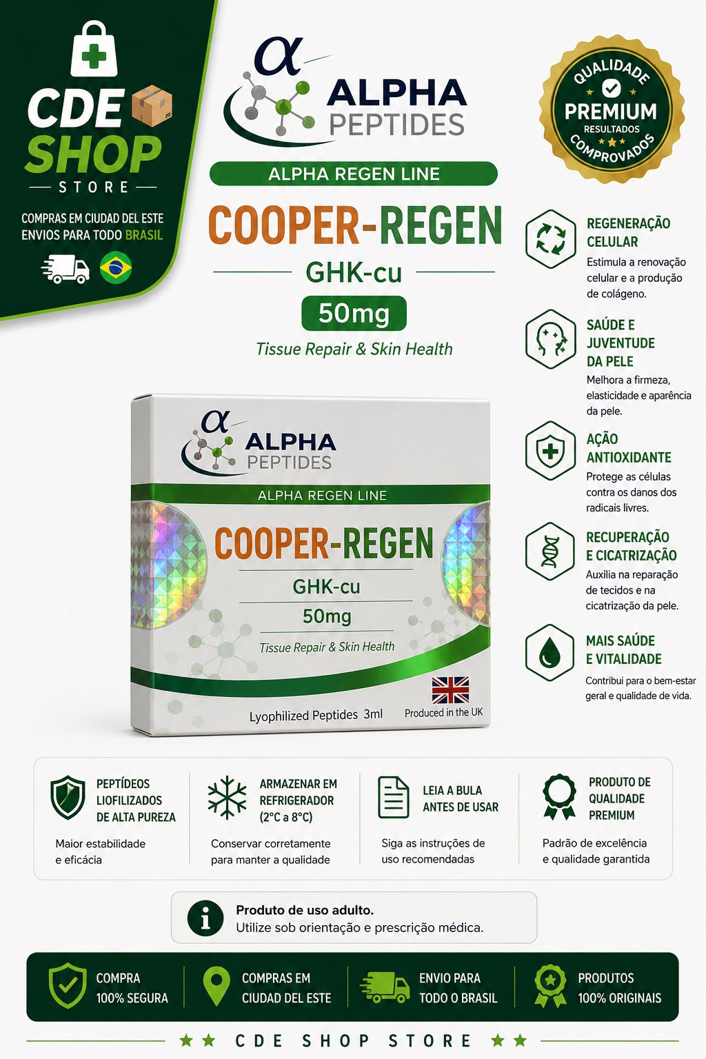 ALPHA COPPER-REGEN / GHK-CU 50MG