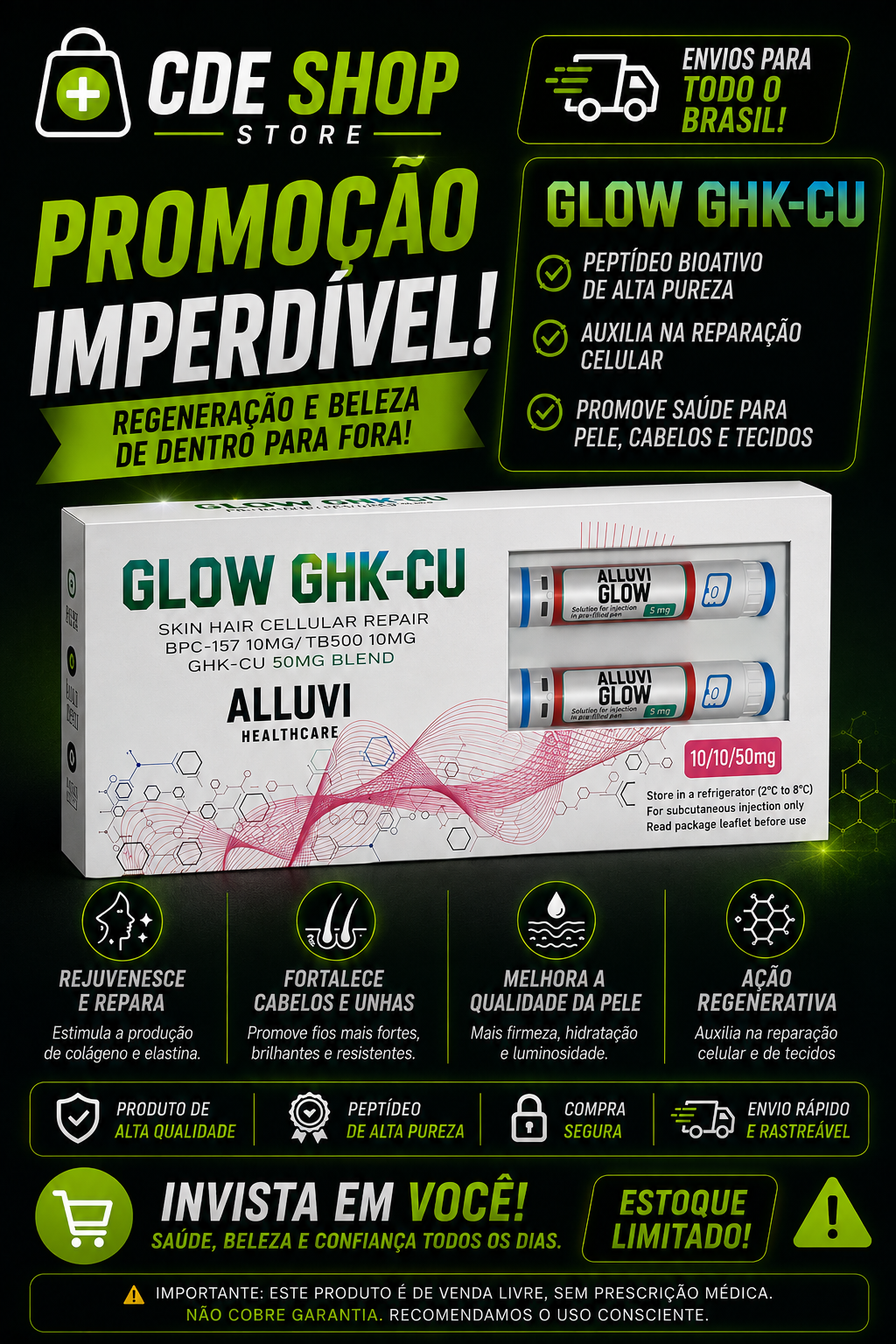 GLOW ALLUVI 2 CANETAS