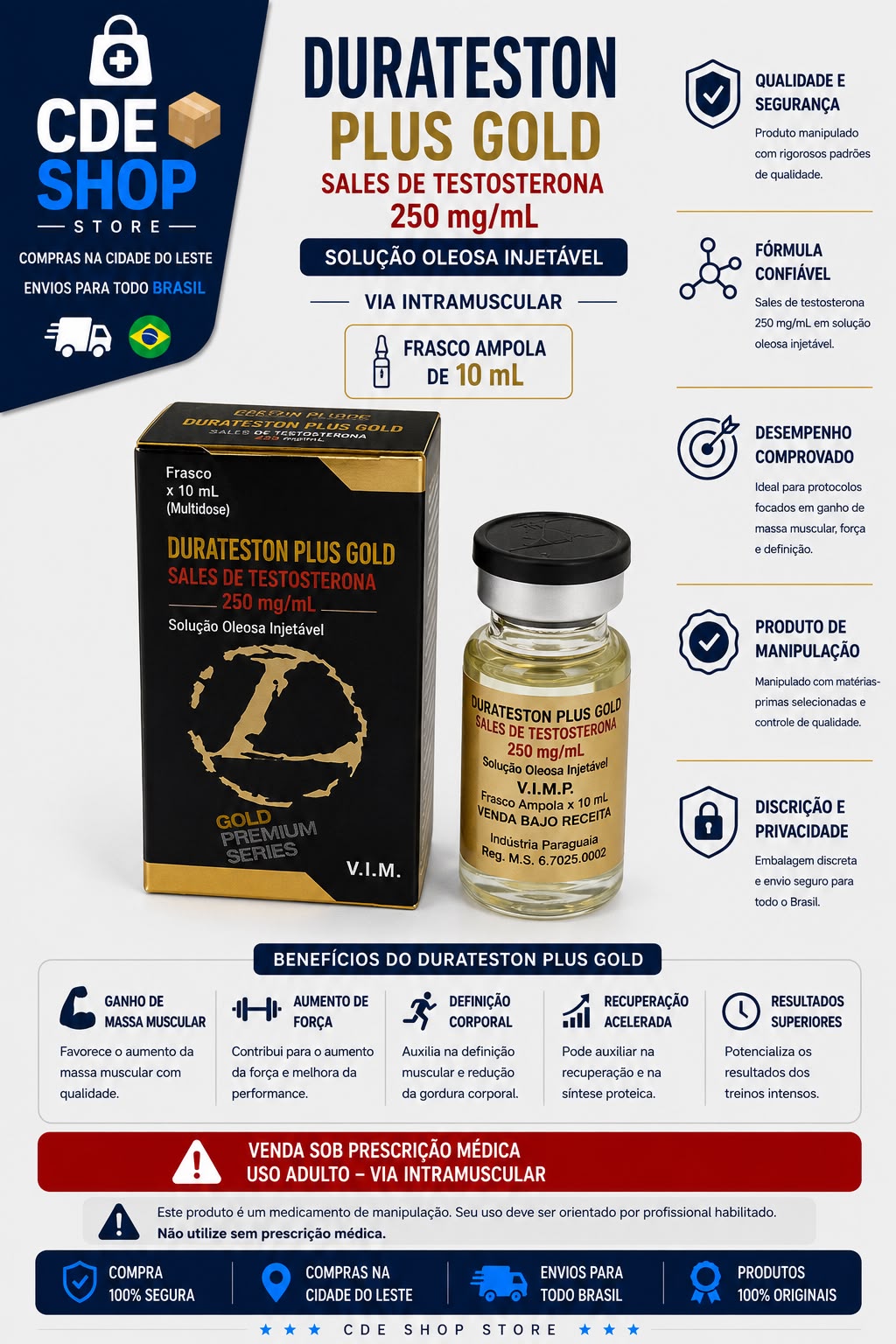 DURATESTON LANDER GOLD 10ML