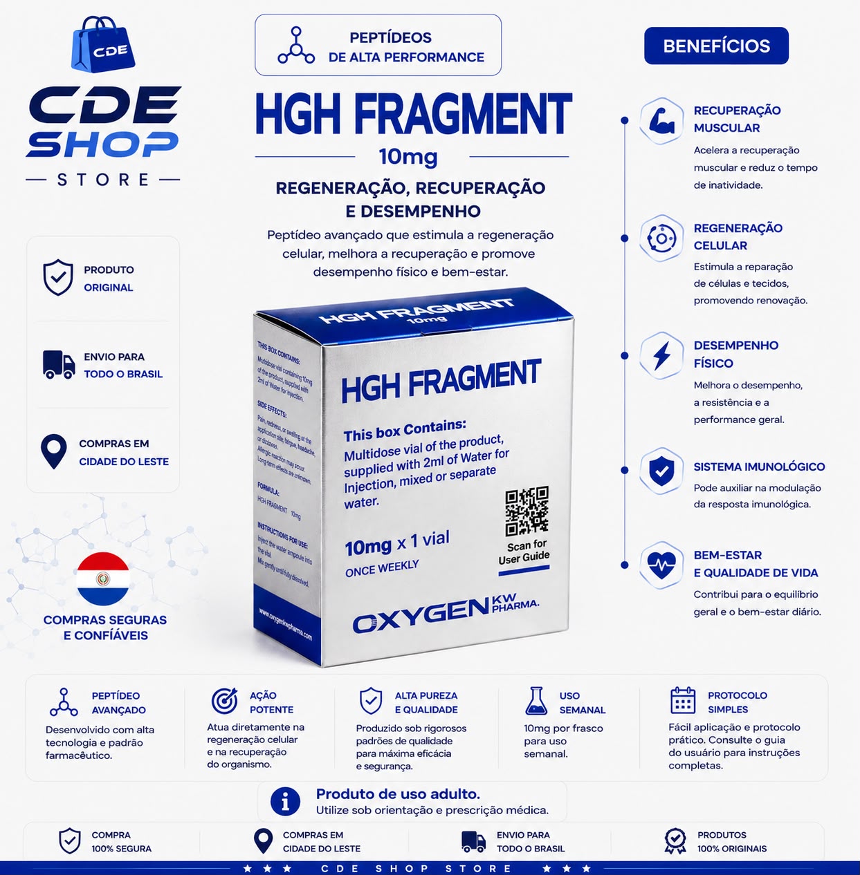 HGH FRAGMENT OXYGEN  10MG