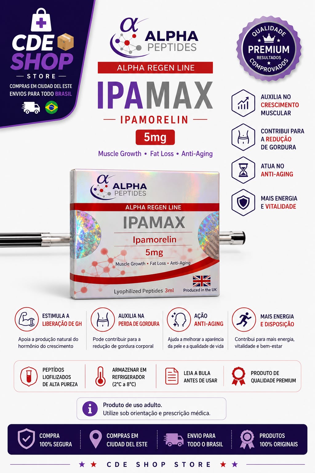 ALPHA IPAMAX IPAMORELIN 5MG