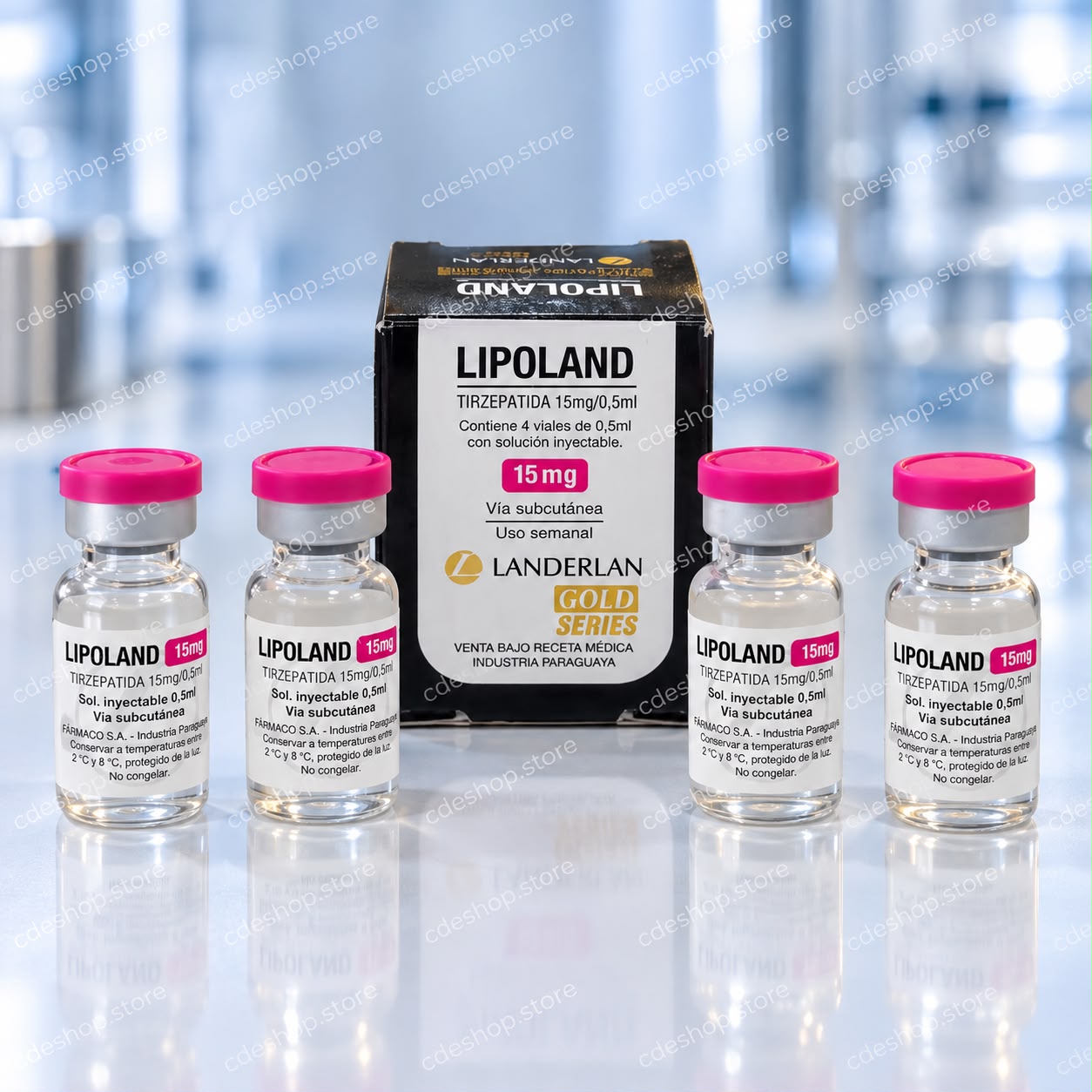LIPOLAND 15 MG 4 AMPOLAS (60MG)