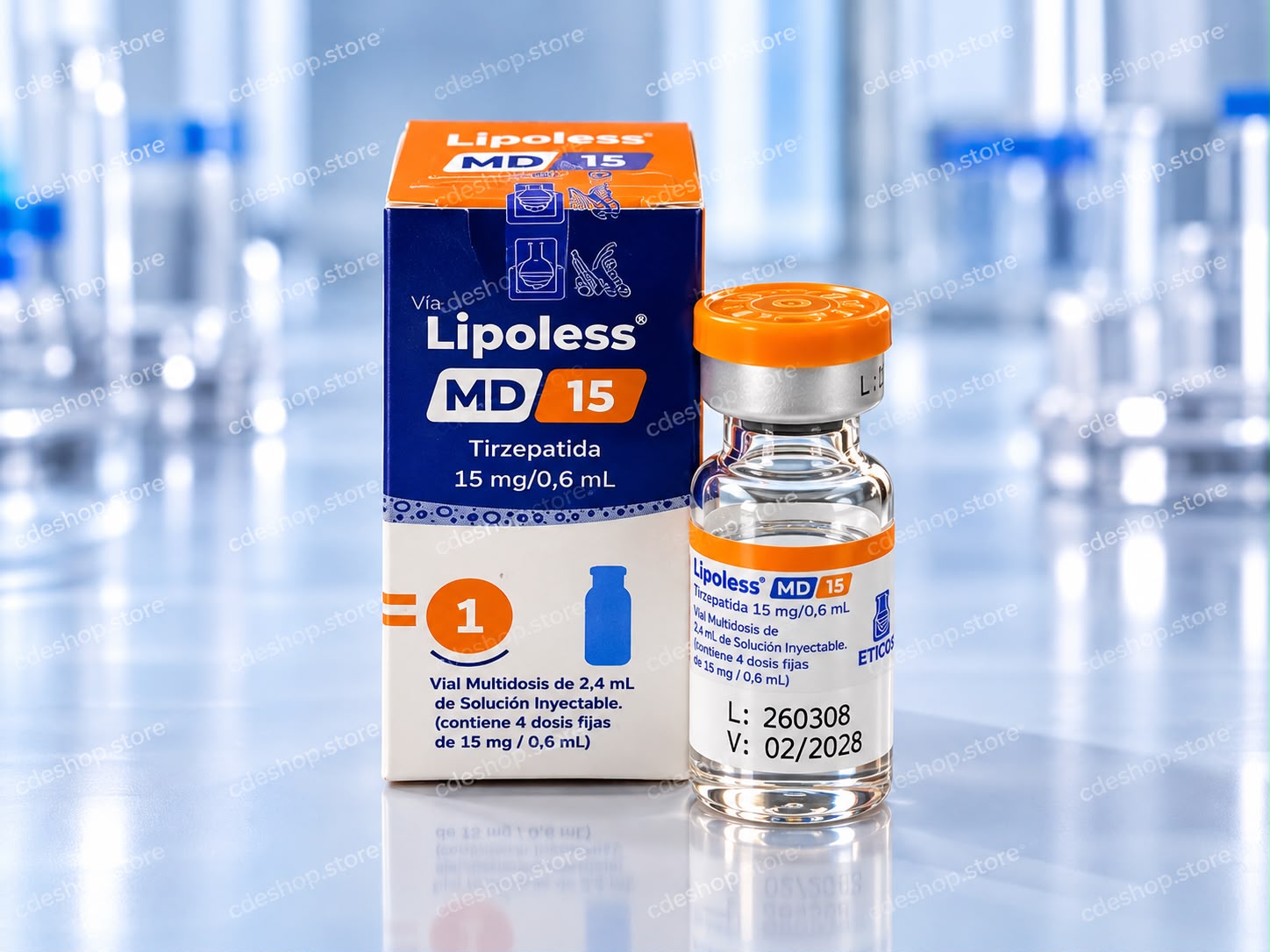 LIPOLESS 15MG MD 1 AMPOLA (60MG)