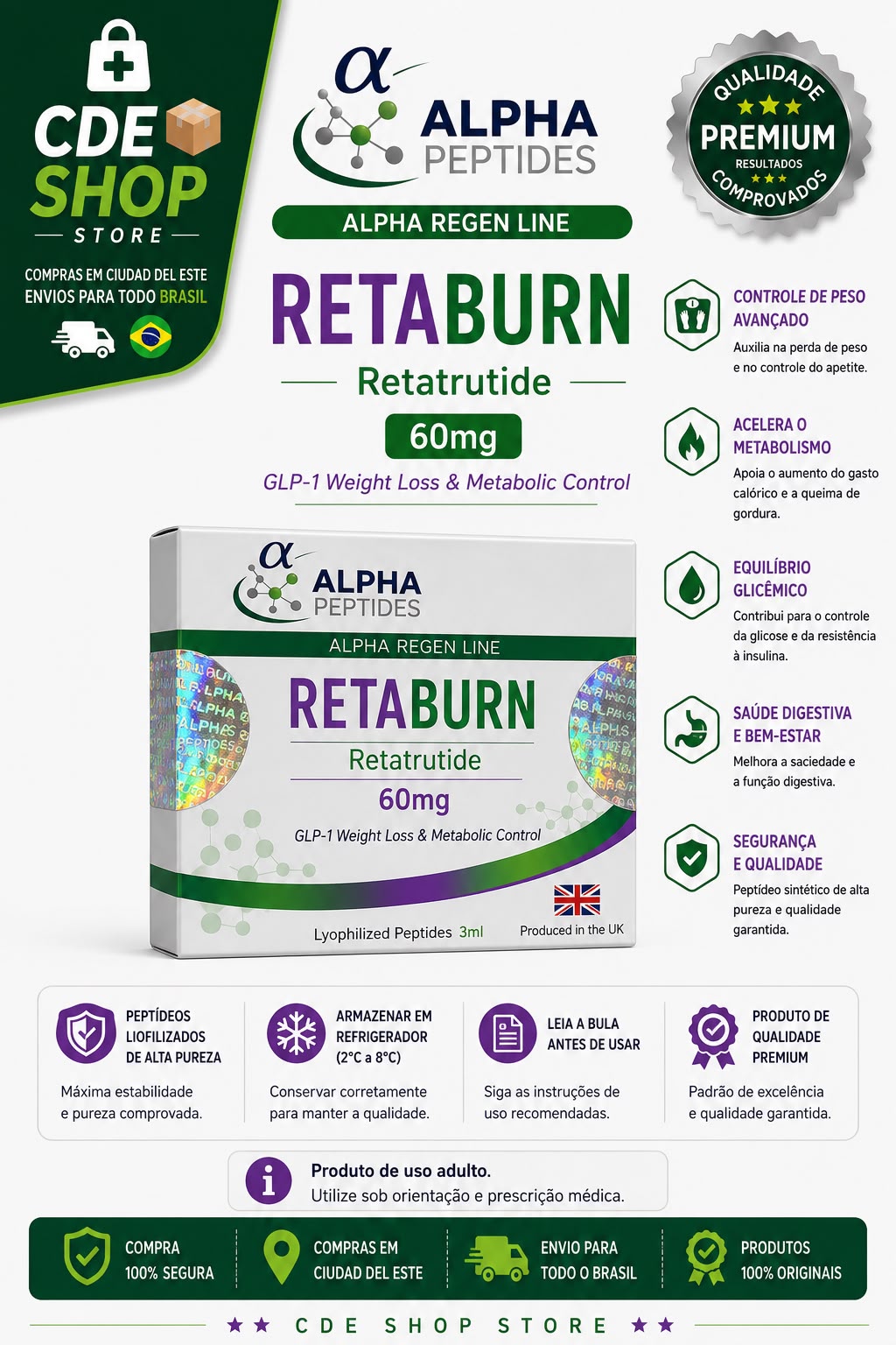 ALPHA RETABURN RETATRUTIDE 60MG