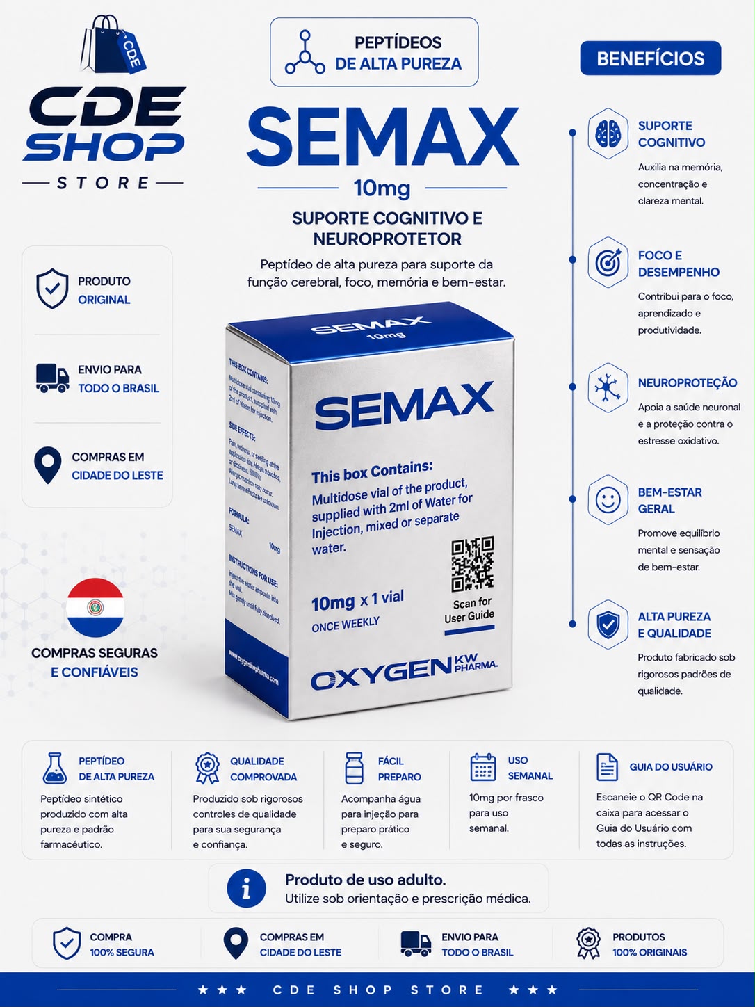 SEMAX 10MG OXYGEN