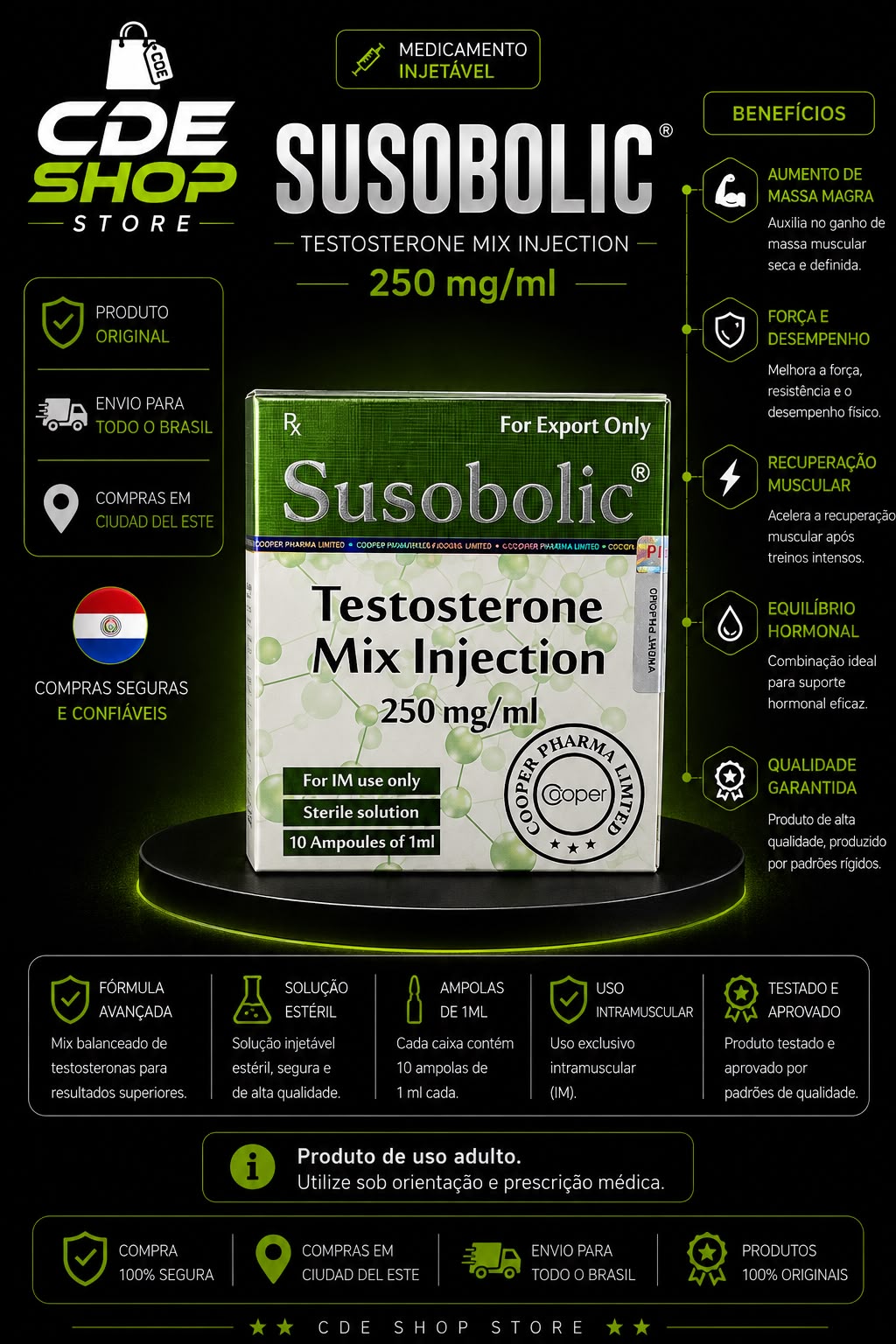 SUSOBOLIC COOPER PHARMA 250MG/1ML X 10