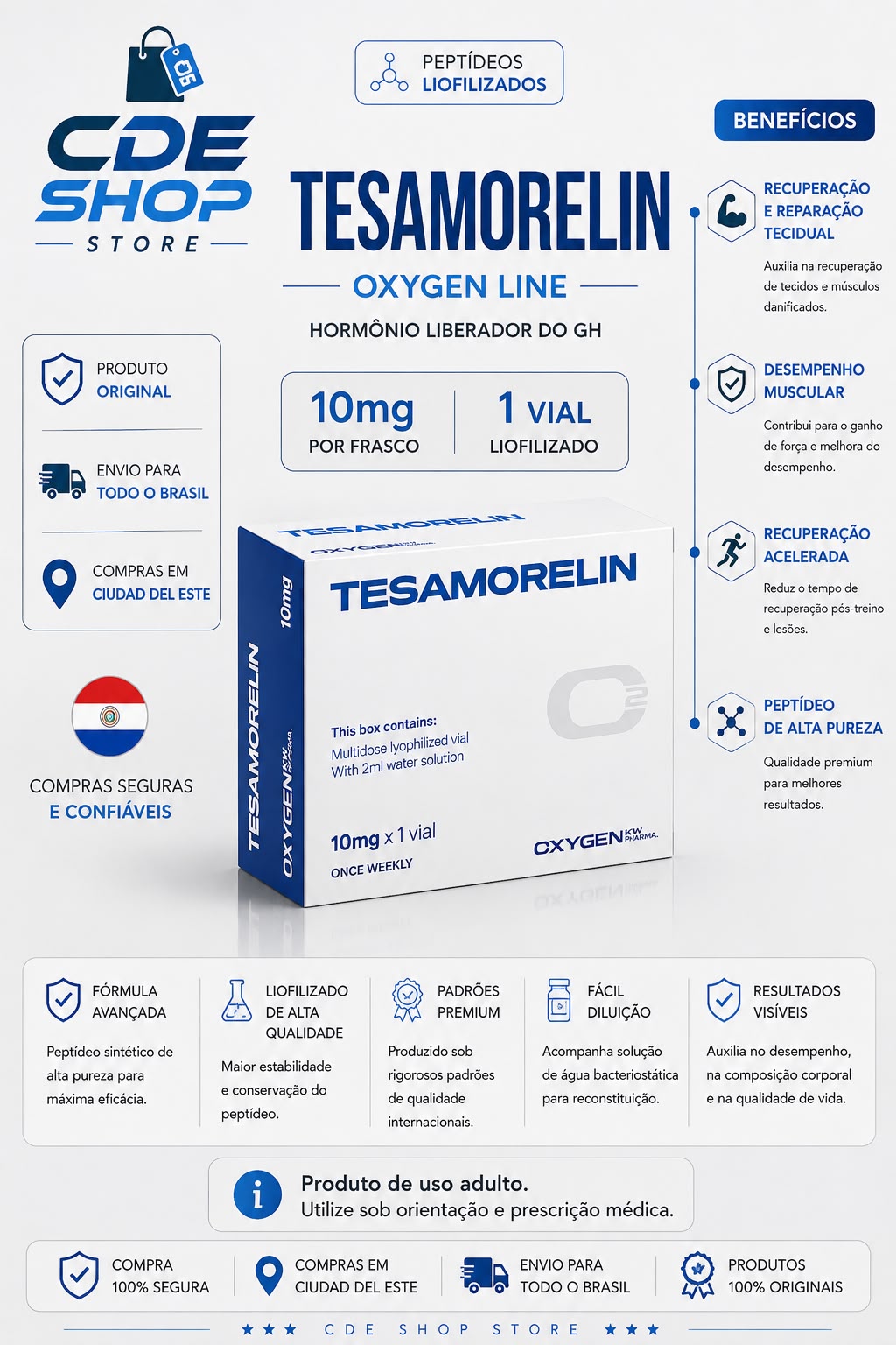 TESAMORELIN OXYGEN 10MG