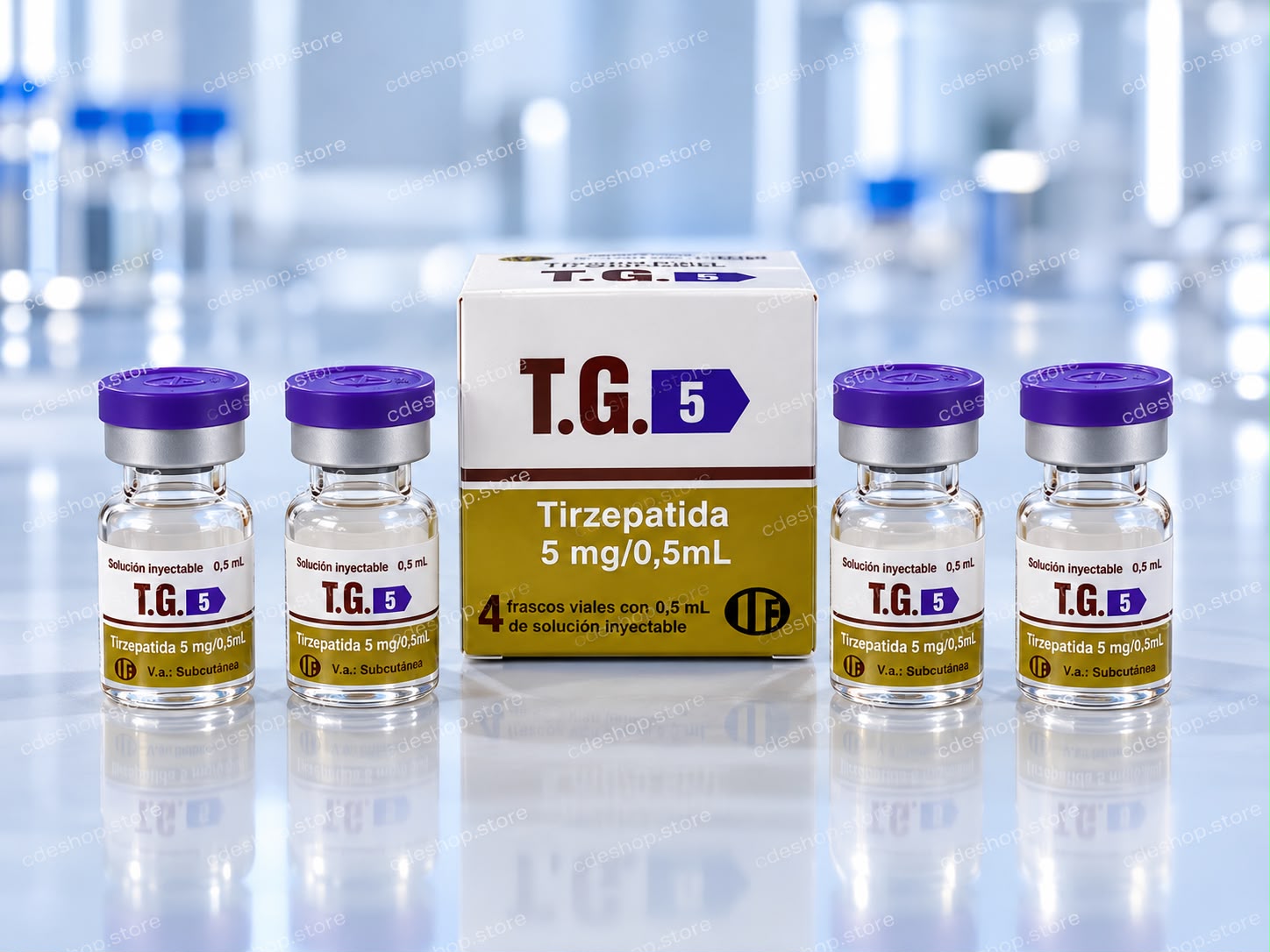 TG 5MG 4 AMPOLAS (20MG)