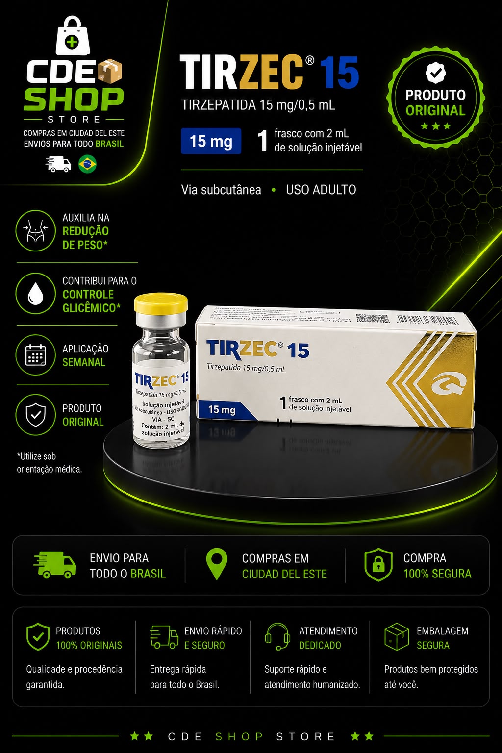 TIRZEC 15MG MD 1 AMPOLA (60MG)