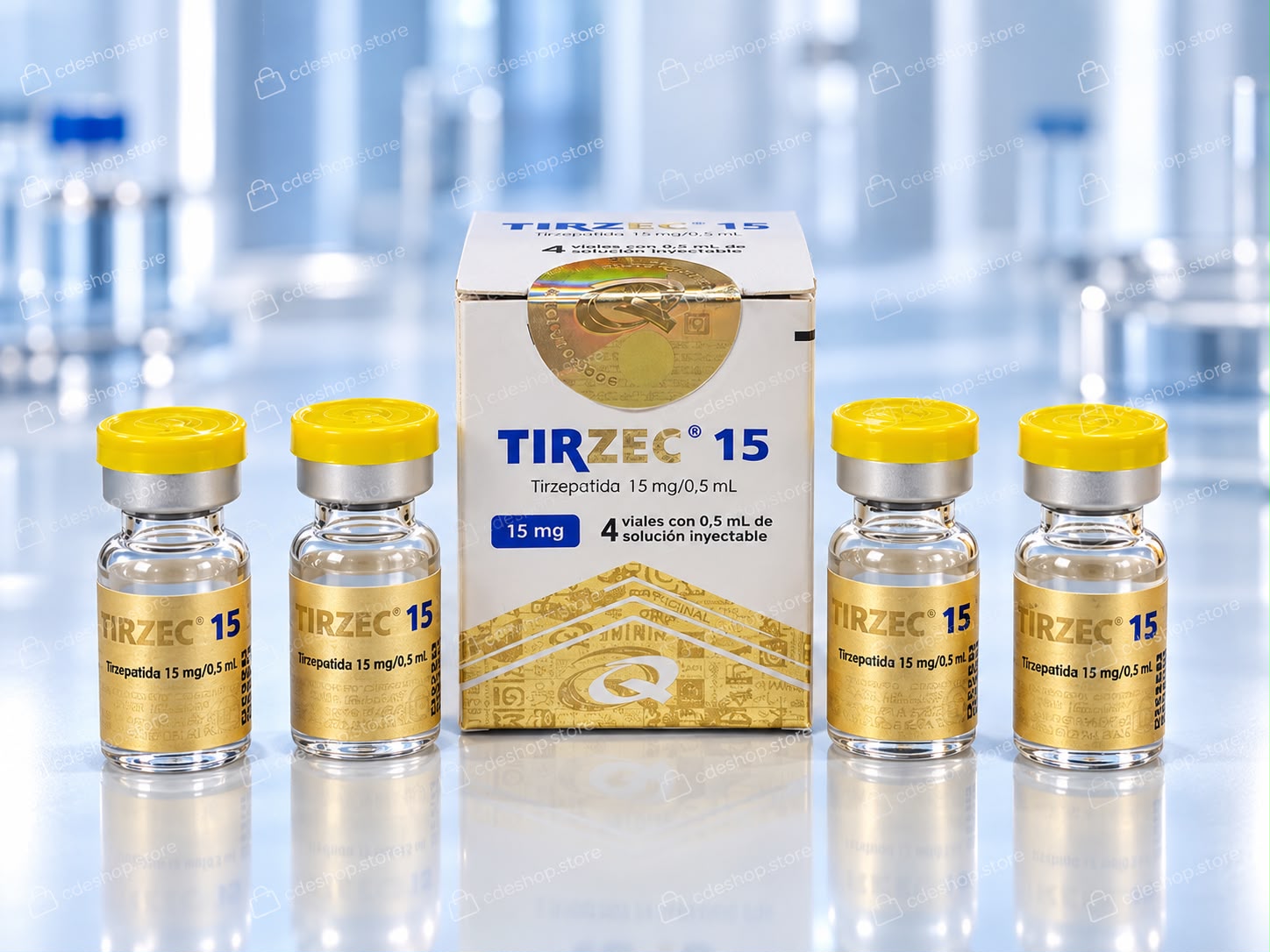 TIRZEC 15MG 4 AMPOLAS (60MG)