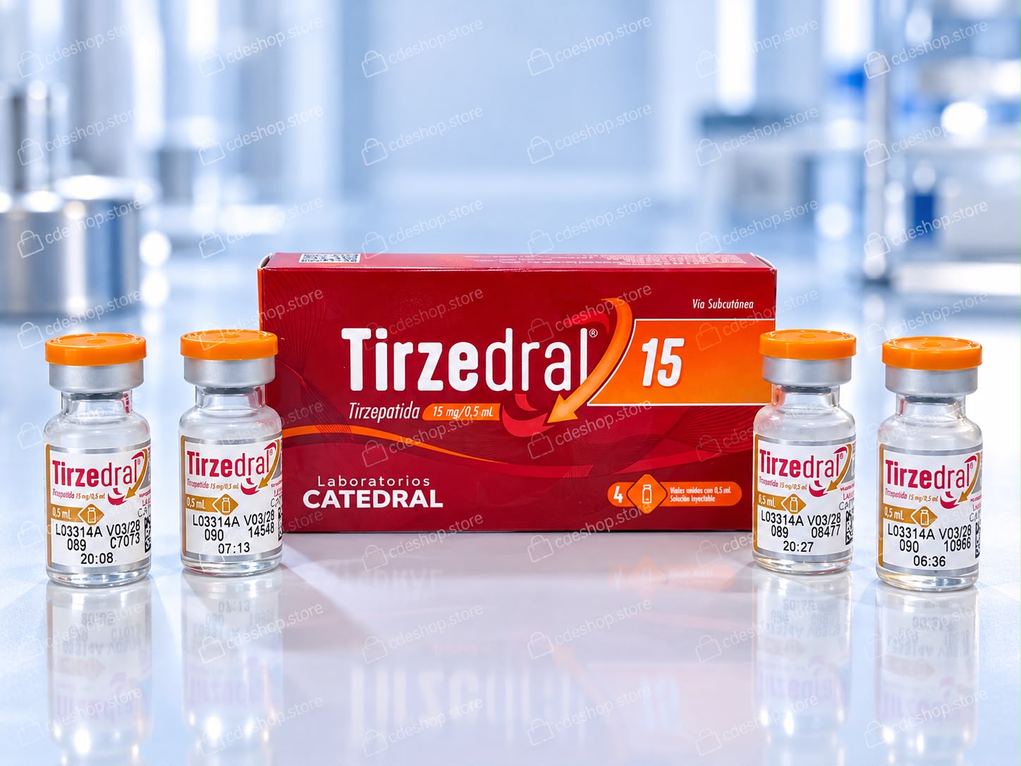 TIRZEDRAL 15MG 4 AMPOLAS (60MG)