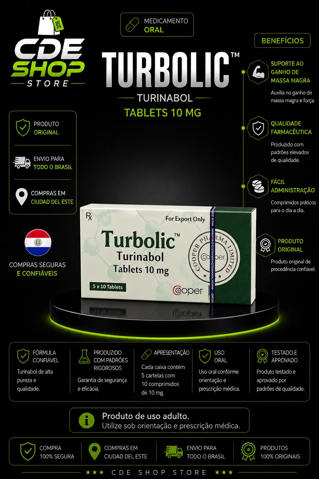 TURBOLIC COPPER PHARMA 10MG (50COMP)