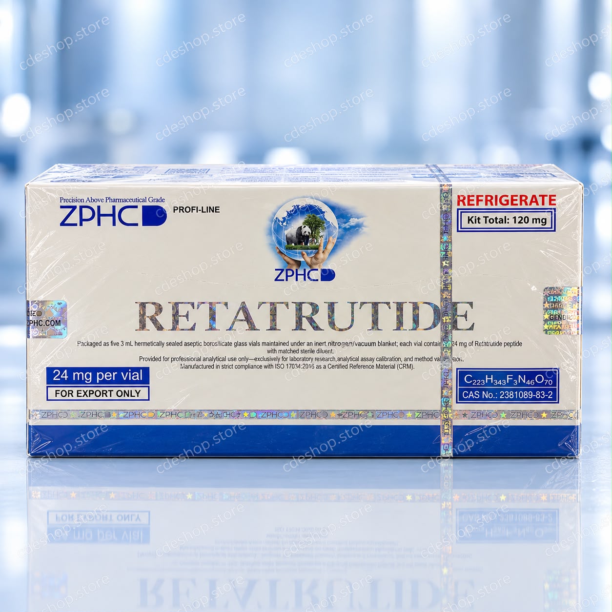 ZPHC RETATRUTIDE 120MG - (24MG X 5 VIALES)