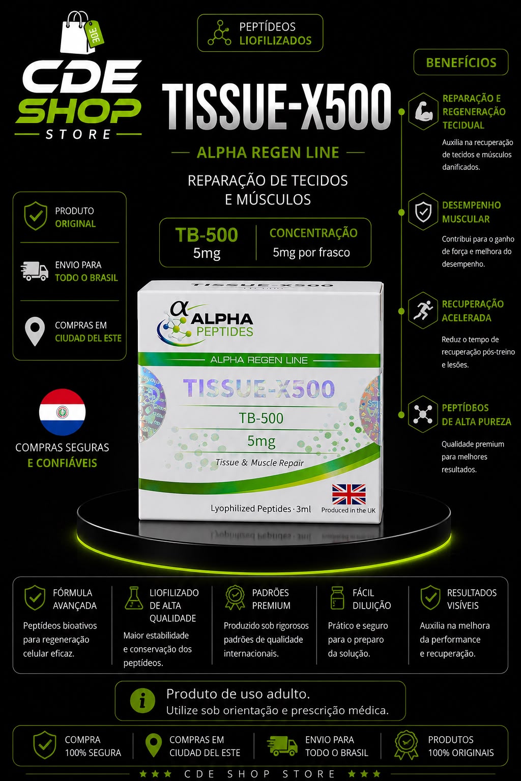 ALPHA TISSUE-X500 (TB-500) 5MG